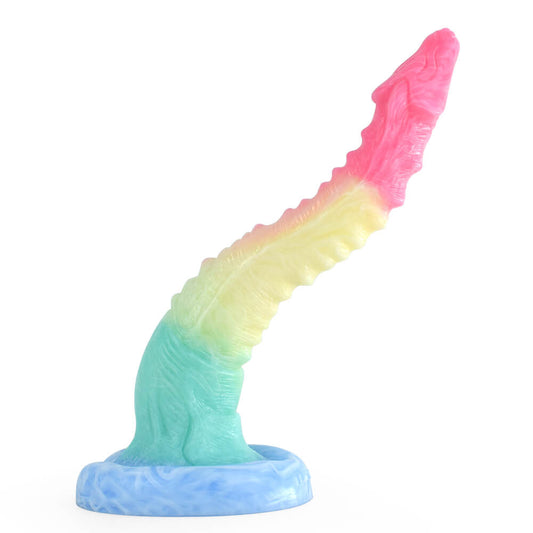10-inch-Realistic-S-Shaped-Dragon-Suction-Cup-Long-Pink-Silicone-Dildos