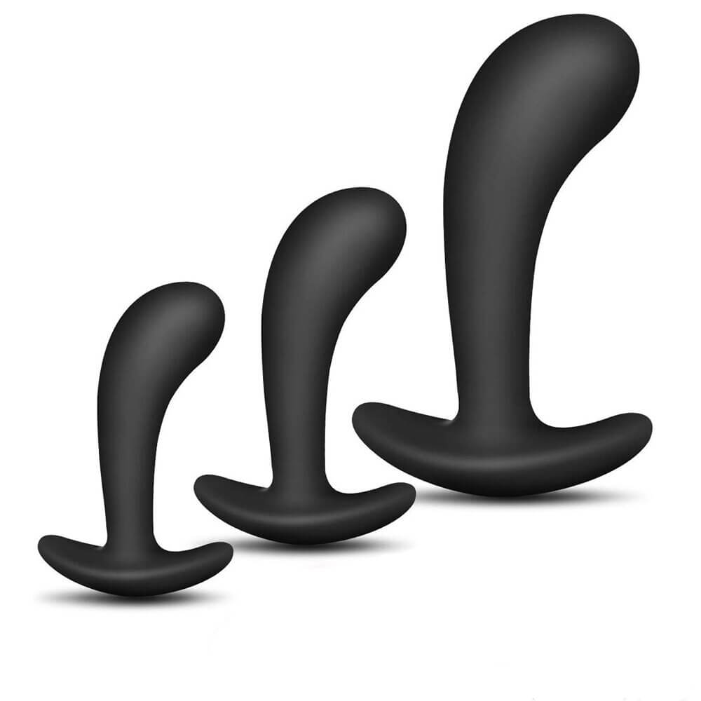 3-Silicone-Anal-Plugs-Training-Set-Bullet-Dildo-Vibrator-Anal-Sex-Toys-For-Woman-Male-Prostate