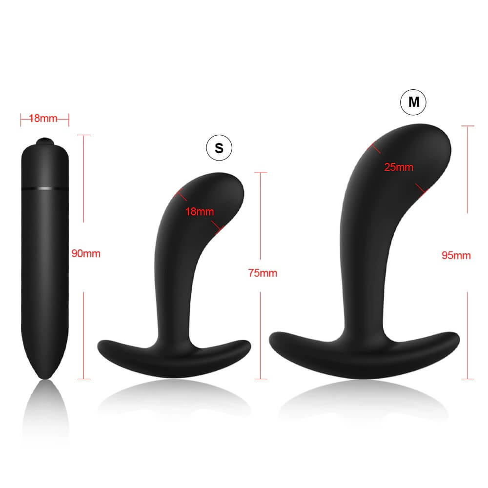 3-Silicone-Anal-Plugs-Training-Set-Bullet-Dildo-Vibrator-Anal-Sex-Toys-For-Woman-Male-Prostate