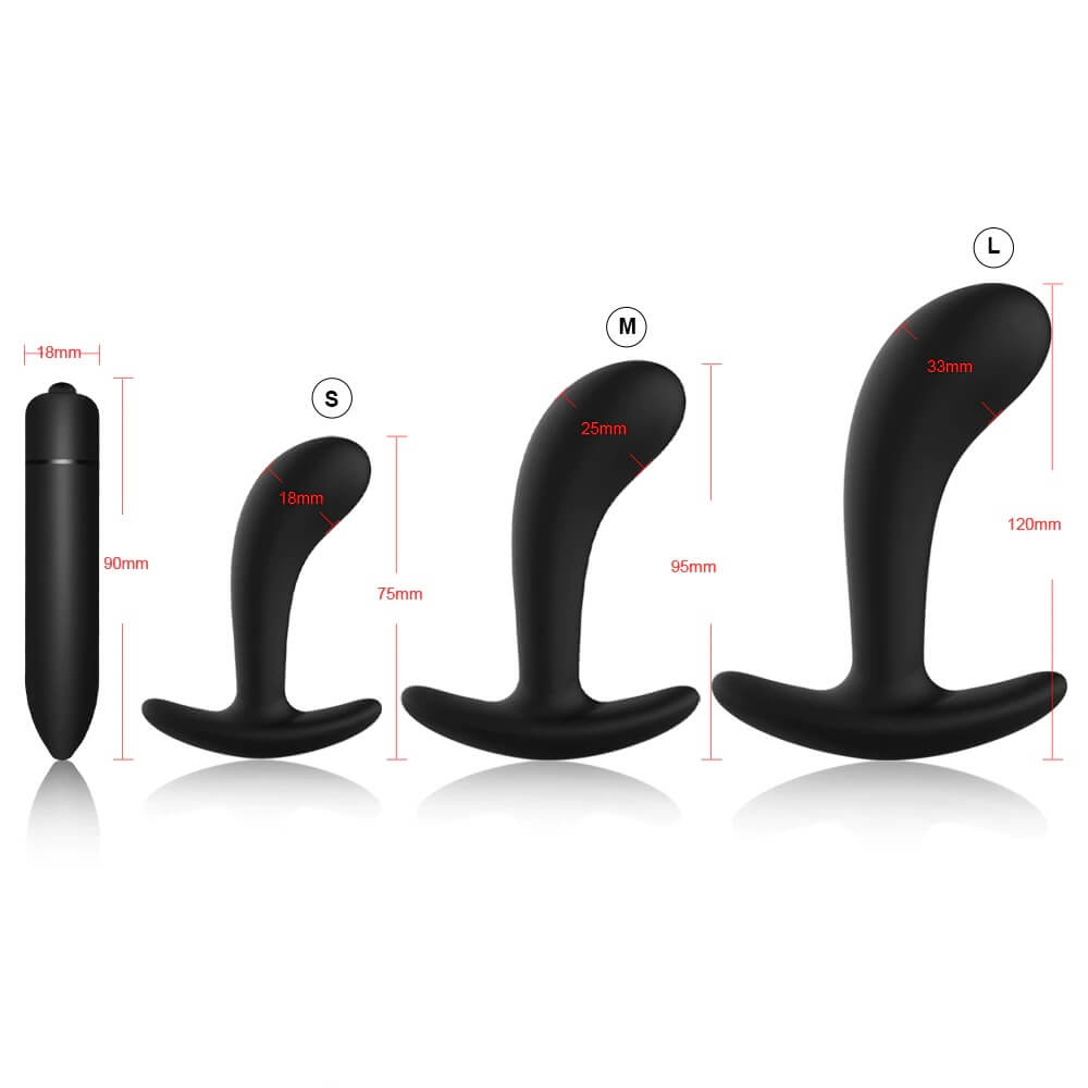 3-Silicone-Anal-Plugs-Training-Set-Bullet-Dildo-Vibrator-Anal-Sex-Toys-For-Woman-Male-Prostate