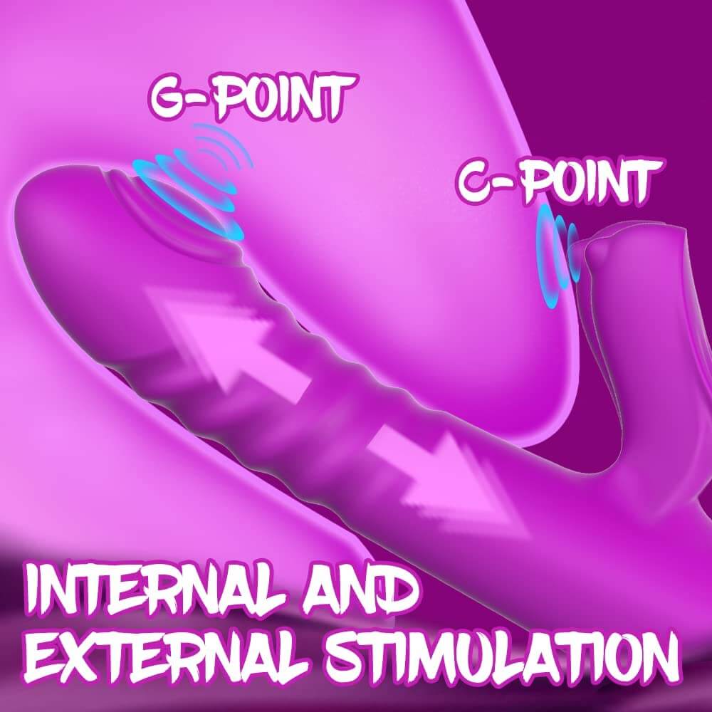 3-in-1-Thrusting-G-Spot-Vibrator-Rabbit-Dildo-Rechargeable-Sex-Toys
