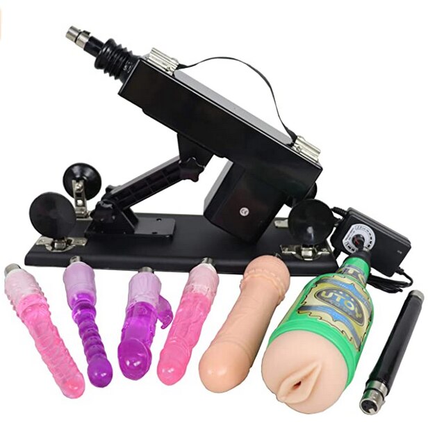 Automatic Sex Machine, 3XLR Connector Love Machine Adjustable Adult Sex  Toys with 8 Attachments for Couples Men and Women