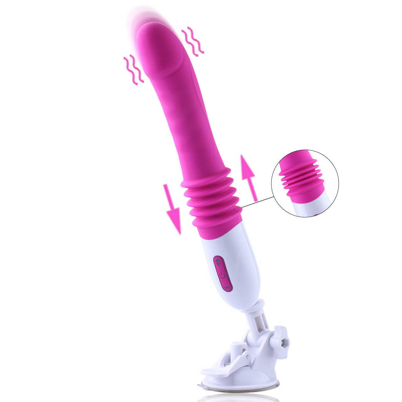 3 Vibration Modes Mini Sex Machine for Women Gun Thrusting Automatic 3 Thrust Modes Toys For Woman with Vibrating Dildo