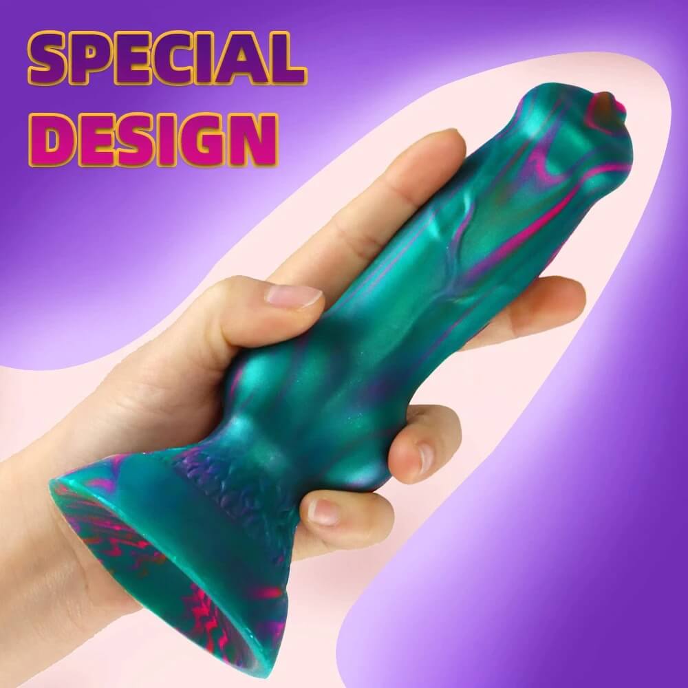 7.6-Silicone-Realistic-Wolf-Animal-Dildo-with-Strong-Suction-Cup