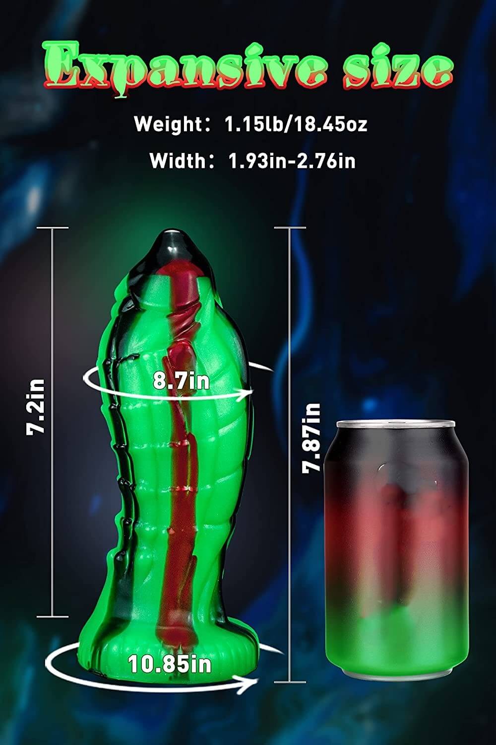 7.8in-Silicone-Monster-Dildo-with-Suction-Cup-G-spot-Alien-fantasy-Anal-Dildo