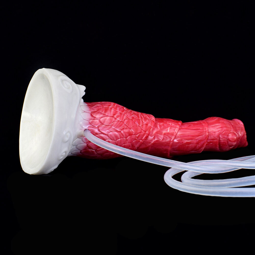 8-Inch-Beast-Squirting-Dildo-Multi-Layers-Bloody-Flesh-Color-Long-Penis