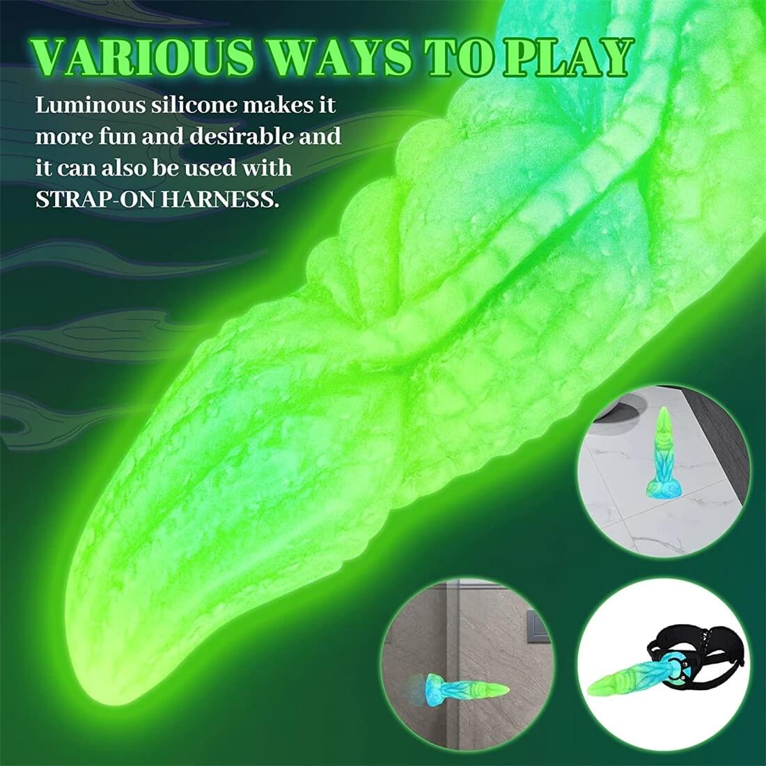 8.1in-Monster-Dildo-Suction-Cup-Silicone-Flexible-Dragon-Dildos