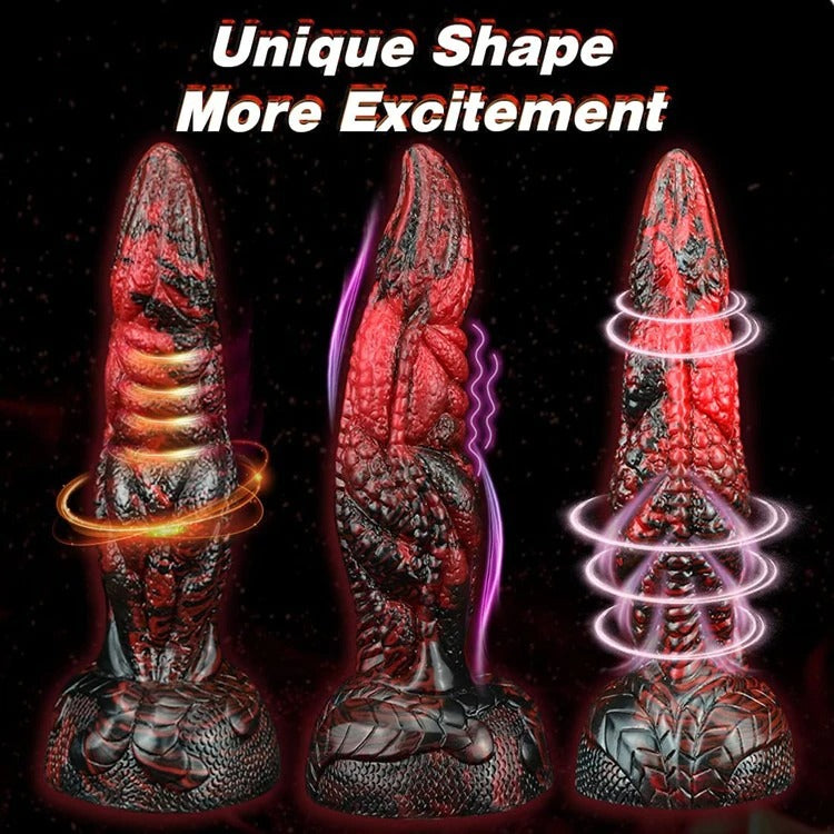 8.1in-Monster-Dildo-Suction-Cup-Silicone-Flexible-Dragon-Dildos