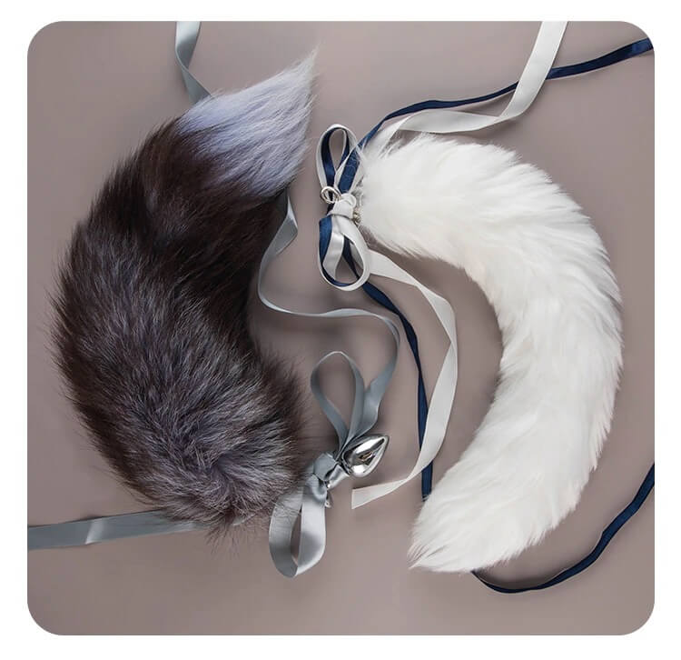 BDSM-anal-tail-plug-Metal-anal-plug-detachable-fox-tail-sexy-butt-plug-Metal-Bells-drag