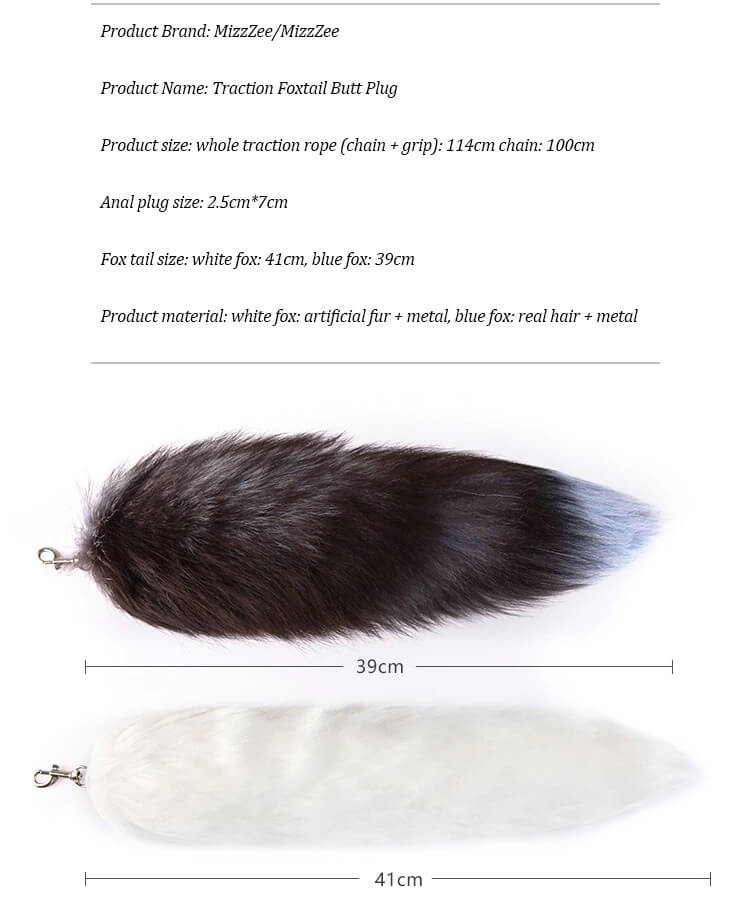 BDSM-anal-tail-plug-Metal-anal-plug-detachable-fox-tail-sexy-butt-plug-Metal-Bells-drag