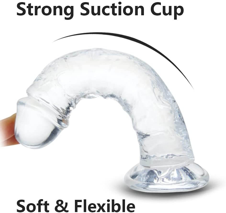 Clear-Jelly-Realistic-Dildo-For-Women-Suction-Cup-Adult-Sex-Toys