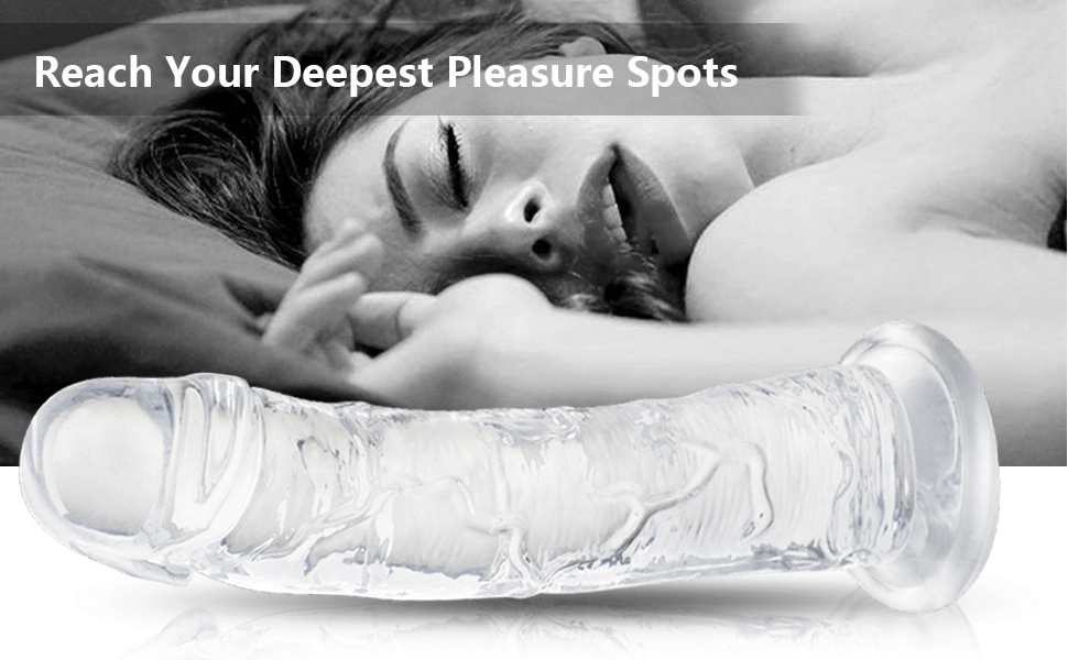 Clear-Jelly-Realistic-Dildo-For-Women-Suction-Cup-Adult-Sex-Toys