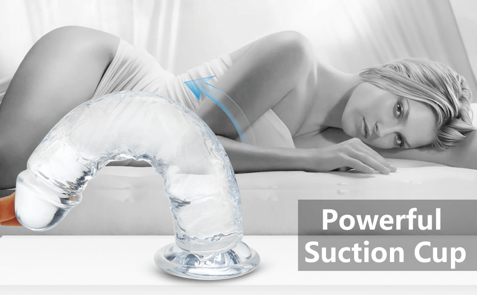 Clear-Jelly-Realistic-Dildo-For-Women-Suction-Cup-Adult-Sex-Toys