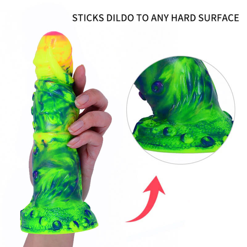 8 Inch Dragon Dildo Hands-free Animal Monster Dildo
