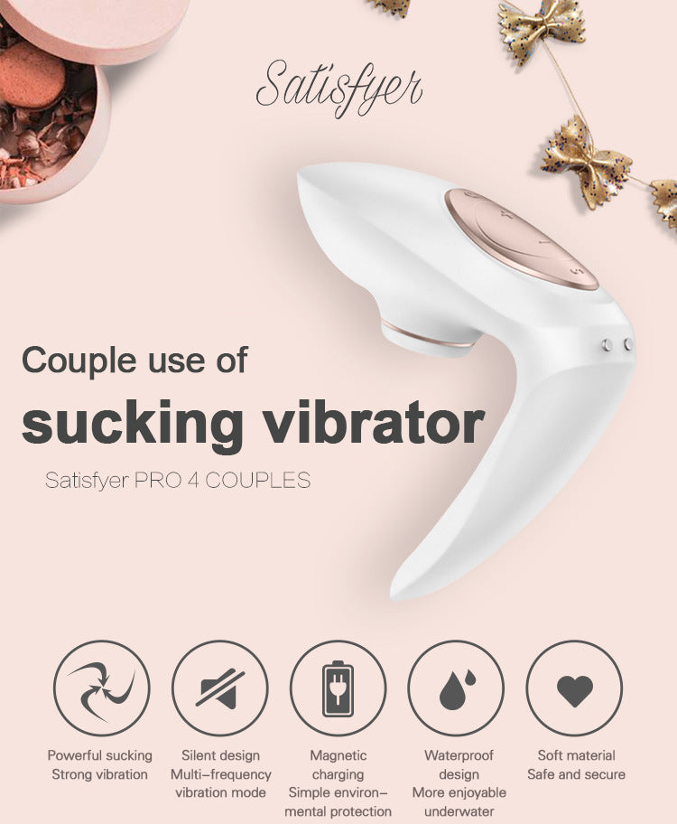 GER-satisfyer-Pro4-Couples-Sucking-Vibrators-G-spot-Silicone-Vibration-dildo-adult-toy-spouse-common-shocker
