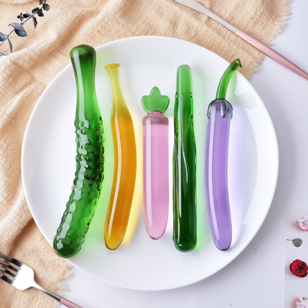 Glass-Dildo-For-Women-Masturbation-Sex-Toy-Fruit-Vegetable-Artificial-Penis-Anal-Plug-Sex-Toy