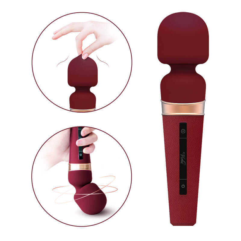 Japan-style-AV-stick-Touch-screen-control-woman-with-massager-silicone-USB-magic-wand-vibrators-for-women