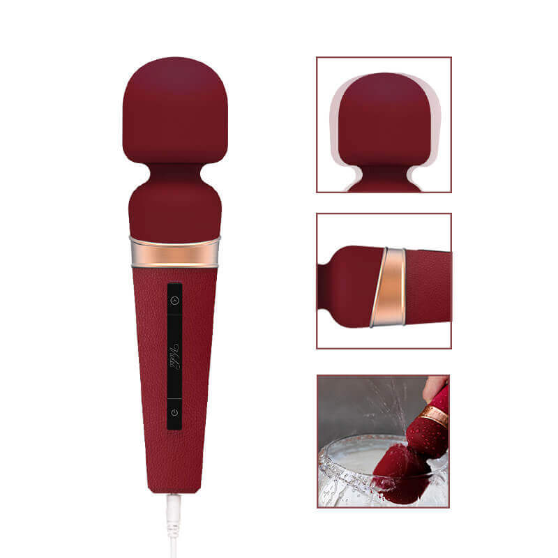 Japan-style-AV-stick-Touch-screen-control-woman-with-massager-silicone-USB-magic-wand-vibrators-for-women