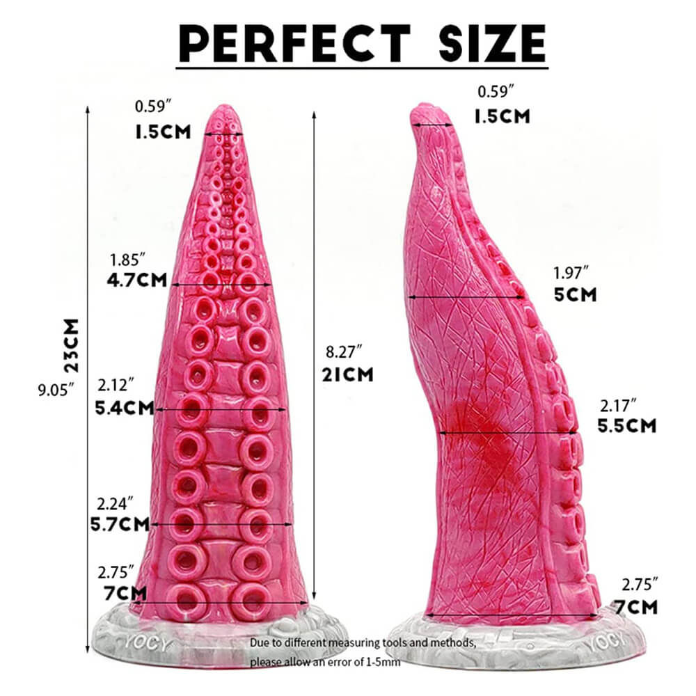 Multi-Color-Octopus-Tentacle-Luminous-Dildo-9Inch-Silicone-Big-Anal-Plug