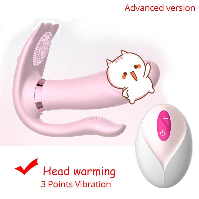 New-Cute-Cat-Wearable-Vibrator-for-Women-3-spots-Vibration-Auto-Heating-Couple-Sex-toys