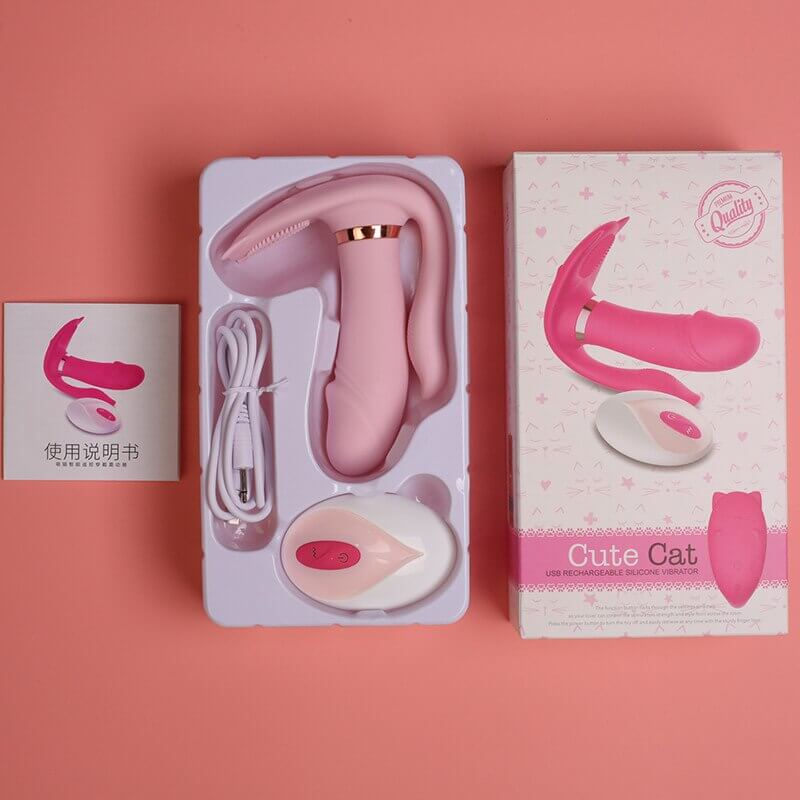 New-Cute-Cat-Wearable-Vibrator-for-Women-3-spots-Vibration-Auto-Heating-Couple-Sex-toys