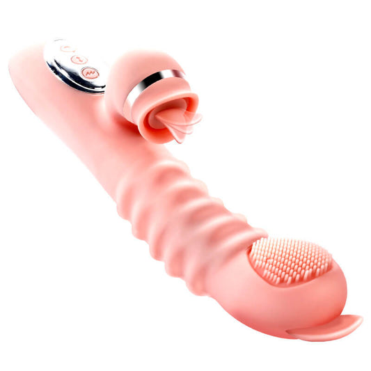 New-Powerful-Dildo-Vibrator-For-women-G-Spot-Rabbit-Vibrator-Tongue-Lick-Clitoris-Stimulator-Adult-Sex-Toy