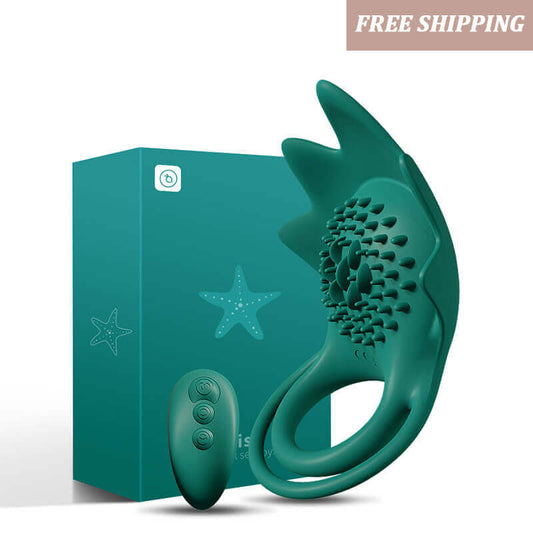 Penis-ring-delay-ejaculation-wireless-remote-control-soft-silicone-Male-vibrator-sex-toys-for-men-penis