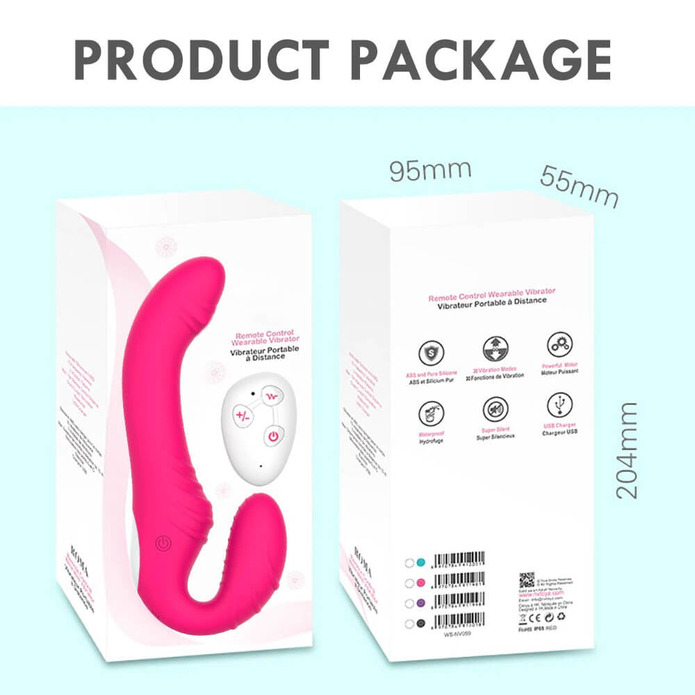 Remote Control Dildo Vibrator Lesbian Strapless Strap on Massager