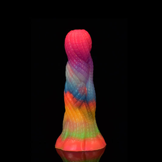 Simulation-Snake-Pattern-Luminous-Dildo-Silicone-Animal-Butt-Plug
