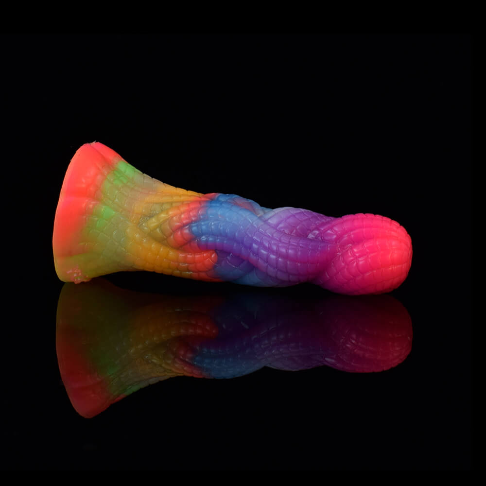 Simulation-Snake-Pattern-Luminous-Dildo-Silicone-Animal-Butt-Plug