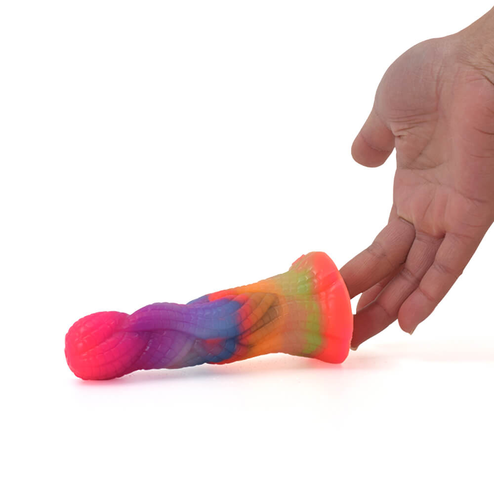 Simulation-Snake-Pattern-Luminous-Dildo-Silicone-Animal-Butt-Plug