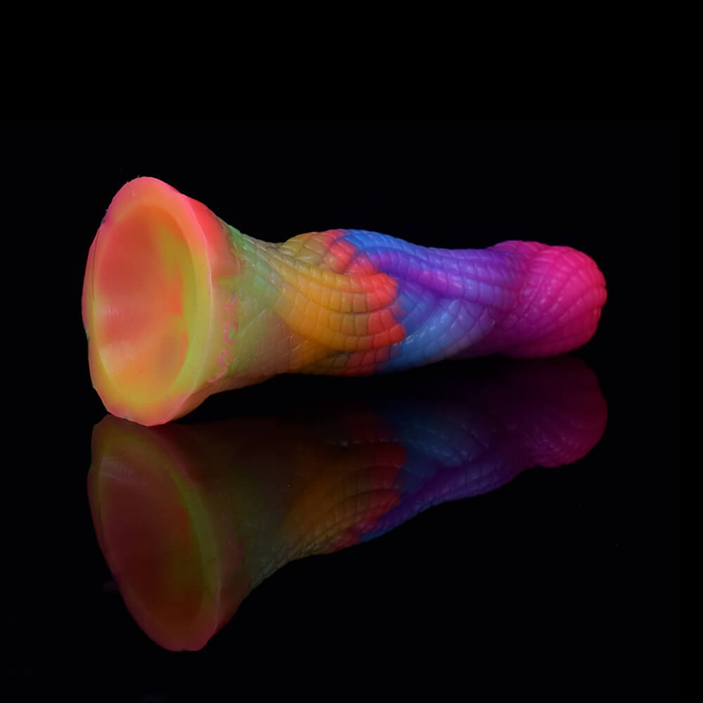 Simulation-Snake-Pattern-Luminous-Dildo-Silicone-Animal-Butt-Plug