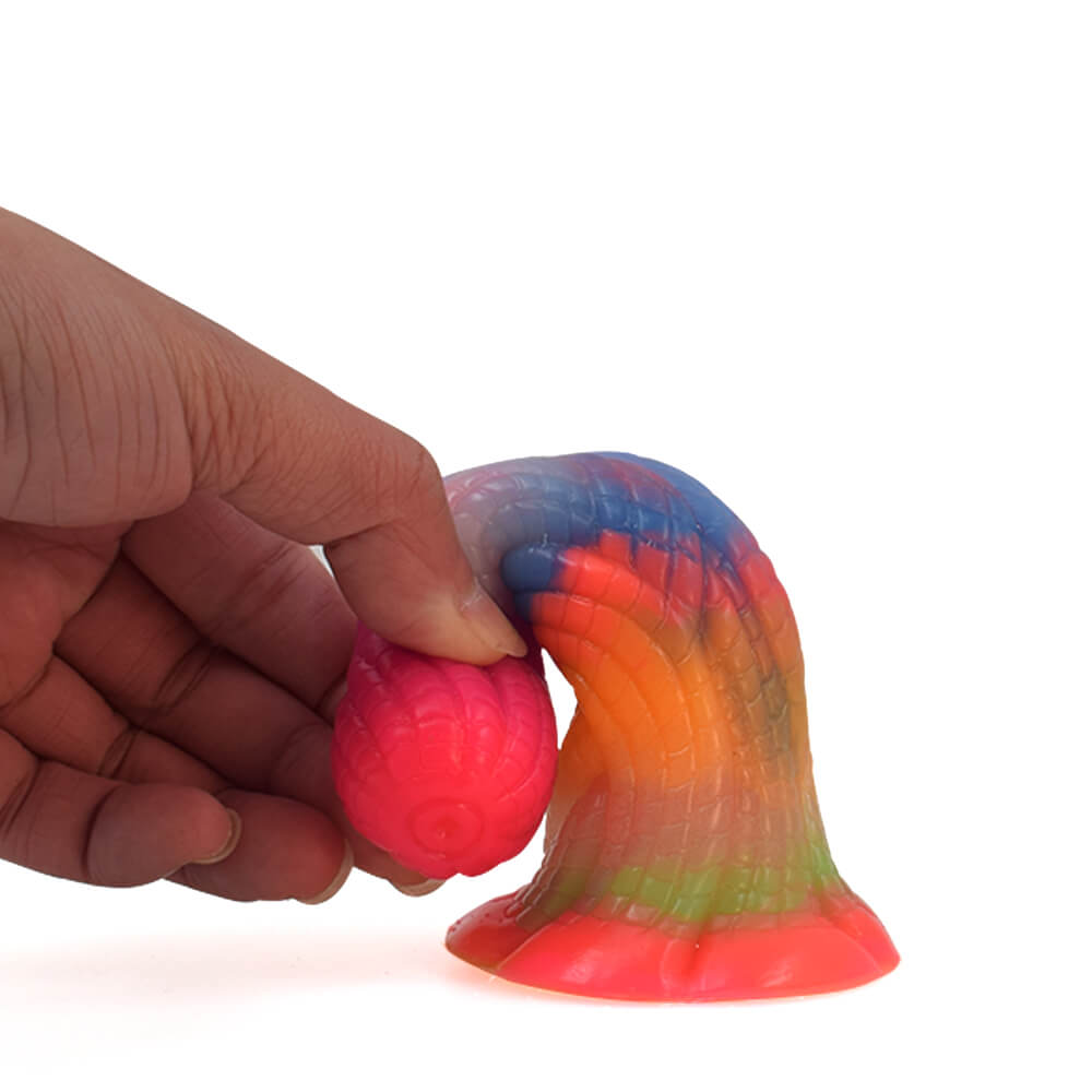 Simulation-Snake-Pattern-Luminous-Dildo-Silicone-Animal-Butt-Plug