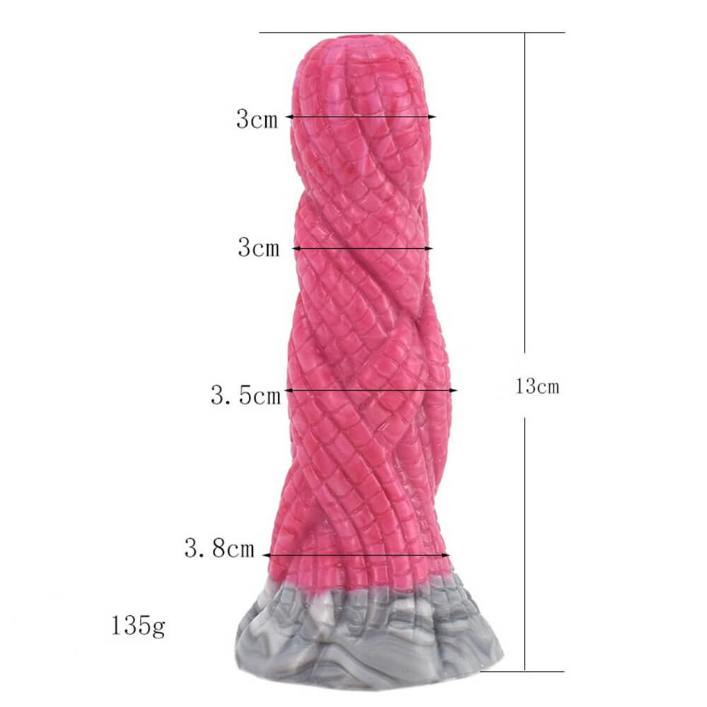 Simulation-Snake-Pattern-Luminous-Dildo-Silicone-Animal-Butt-Plug