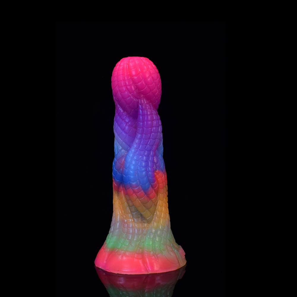 Simulation-Snake-Pattern-Luminous-Dildo-Silicone-Animal-Butt-Plug