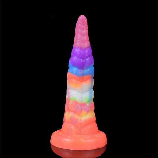 Tentacle-Dildo-Luminous-with-Suction-Cup-7.28-Inch-Octopus-Monster-Dildo