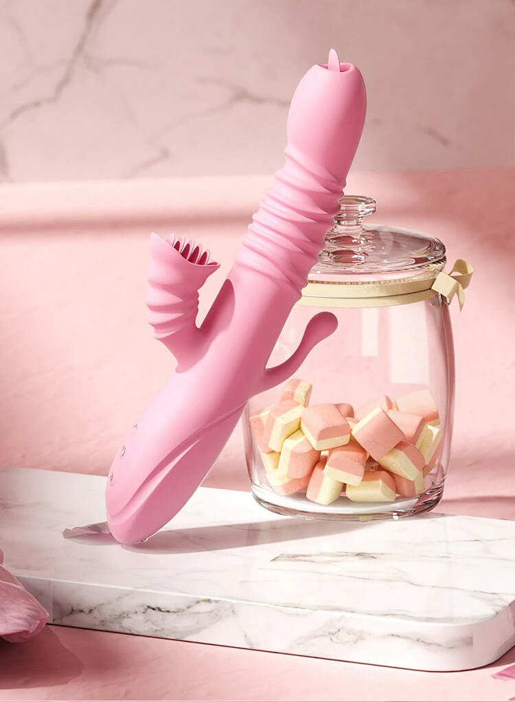 Tongue-Licking-Vibrating-Dildo-Rabbit-Vibrator-Telescopic-Swing-Heating-Anus-G-Spot-Stimulate-AV-Wands