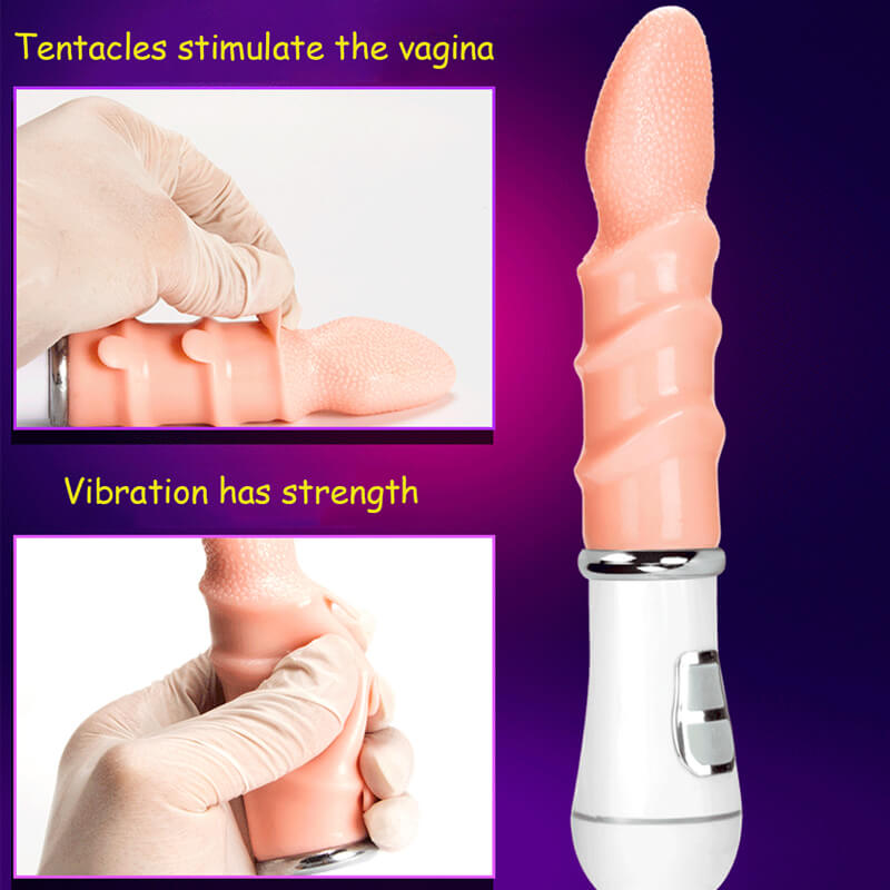 Vibrating-Stick-Tongue-Flapping-Female-Masturbator-Vibrator-Dildo-Nude-Color-Artifical-Clitoris-Latex-Adult-Sex-Toys