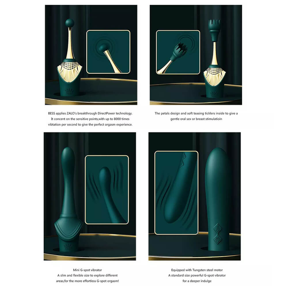 ZALO-BESS-G-spot-vibrator-exquisite-soft-silicone-clitoral-stimulation-usb-Double-motor-Retro-massager-adult