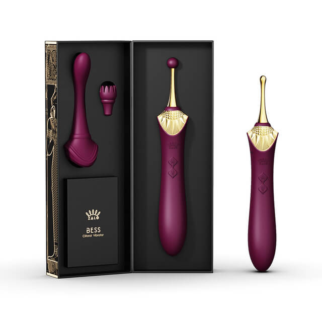ZALO-BESS-G-spot-vibrator-exquisite-soft-silicone-clitoral-stimulation-usb-Double-motor-Retro-massager-adult