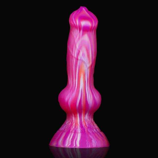 7.6-Silicone-Realistic-Wolf-Animal-Dildo-with-Strong-Suction-Cup