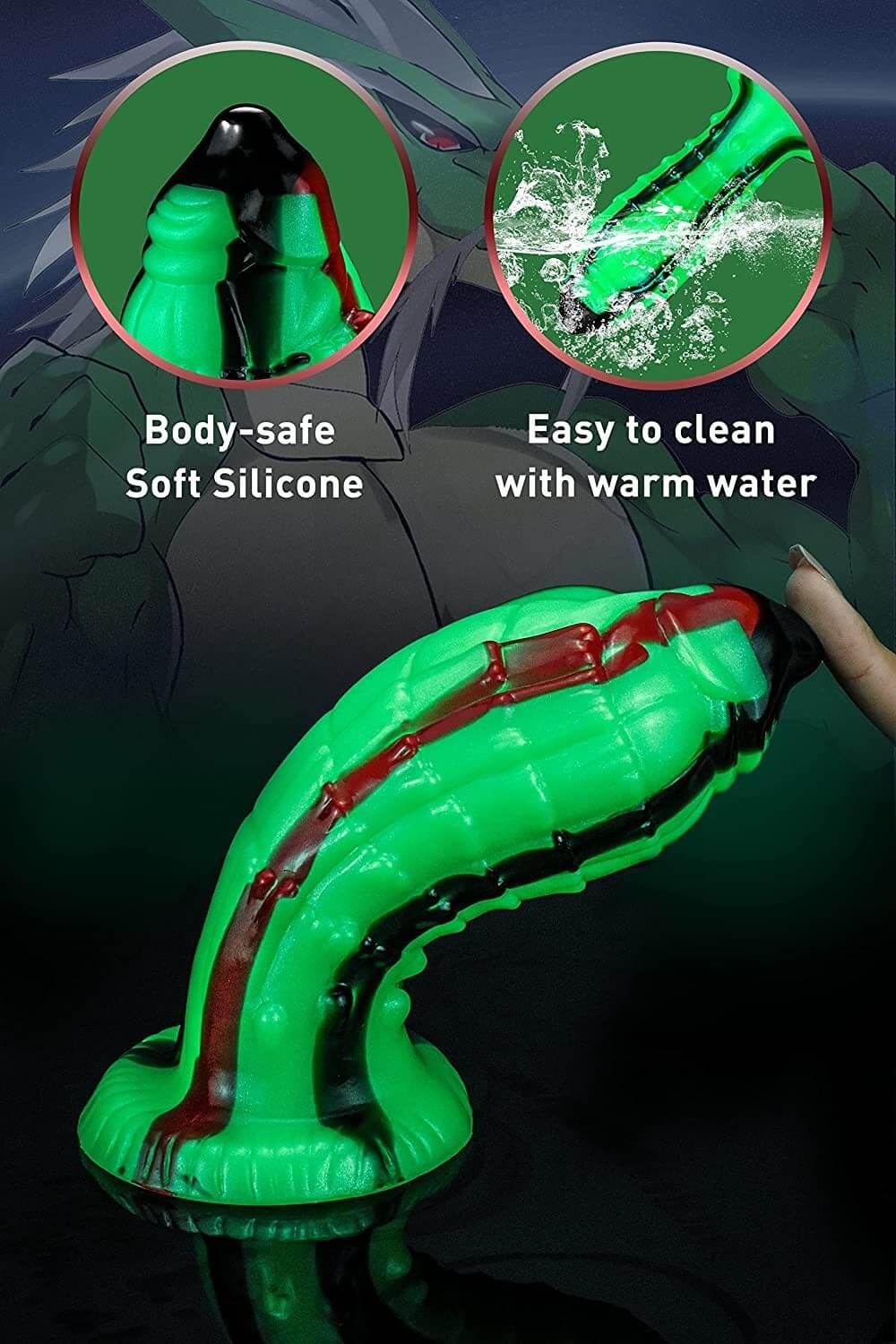 7.8in-Silicone-Monster-Dildo-with-Suction-Cup-G-spot-Alien-fantasy-Anal-Dildo