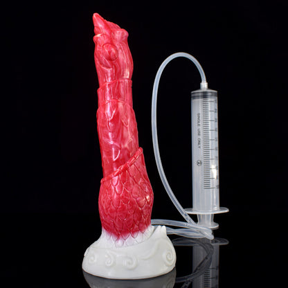 8-Inch-Beast-Squirting-Dildo-Multi-Layers-Bloody-Flesh-Color-Long-Penis