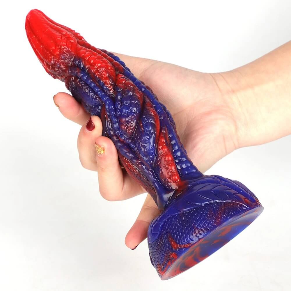 8.1in-Monster-Dildo-Suction-Cup-Silicone-Flexible-Dragon-Dildos