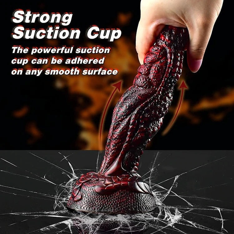 8.1in-Monster-Dildo-Suction-Cup-Silicone-Flexible-Dragon-Dildos