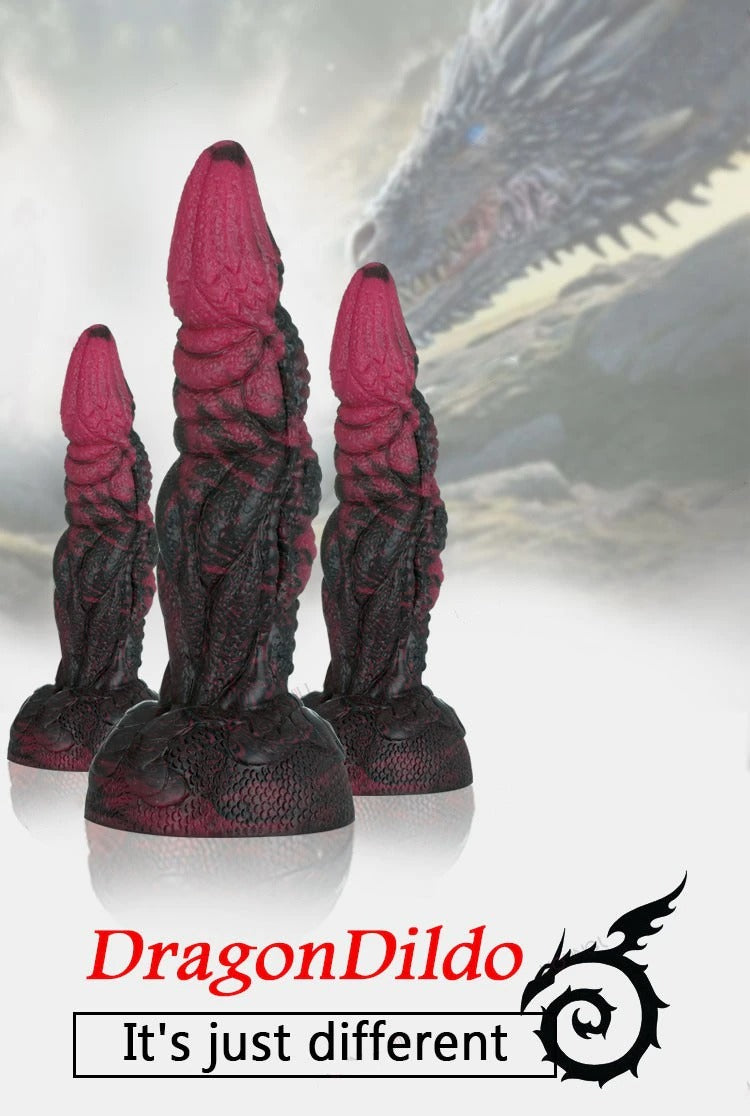 8.1in-Monster-Dildo-Suction-Cup-Silicone-Flexible-Dragon-Dildos