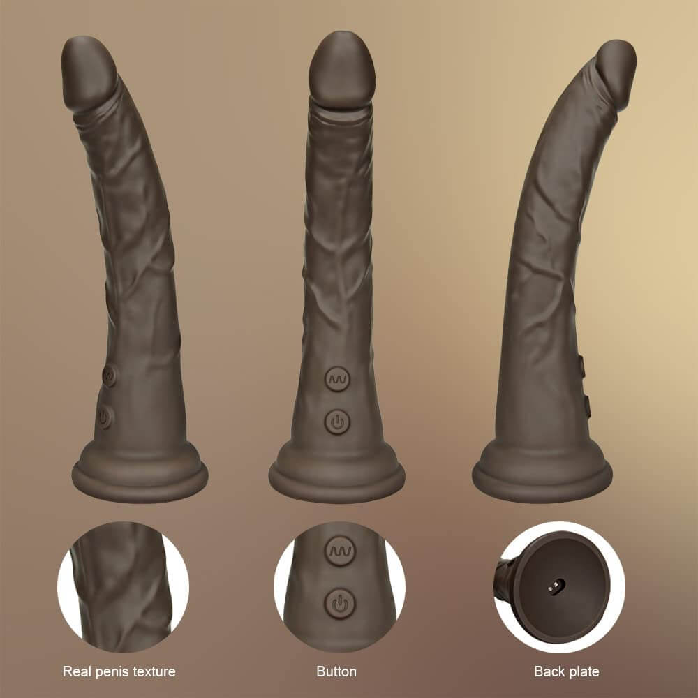 8.2-Silicone-Black-Vibrators-Dildo-7-Vibrating-Modes-for-G-Spot-Vibrator