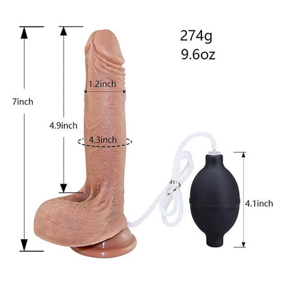 7/9in Silicone Ejaculating Squirting Dildo Adult Toy