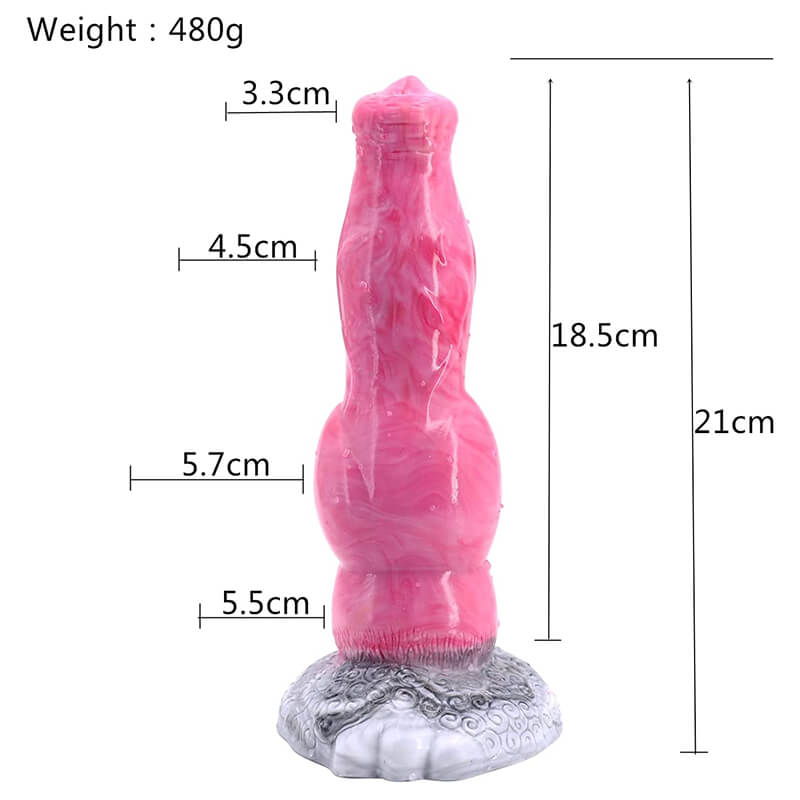 Animal-Dildo-with-Suction-Cup-for-Women-Curly-Coated-Retriever-Dog-Penis-Vagina-Stimulate-Erotic-Alien-Dildo