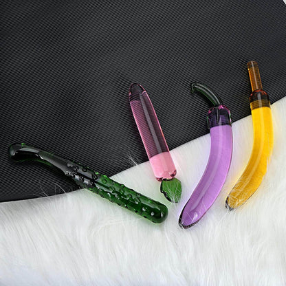 Glass-Dildo-For-Women-Masturbation-Sex-Toy-Fruit-Vegetable-Artificial-Penis-Anal-Plug-Sex-Toy